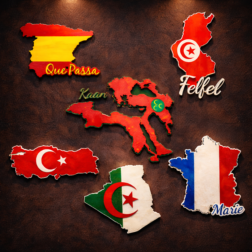 Carte de pays personnalisable