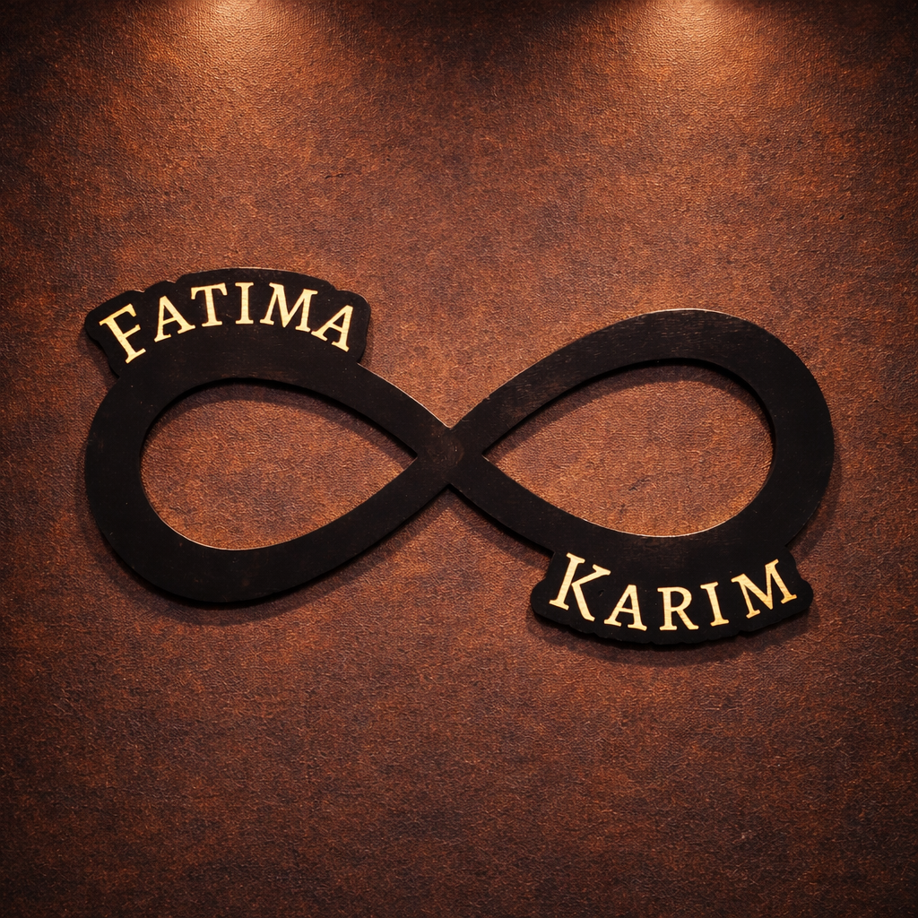 Décoration "amour infini" personnalisable